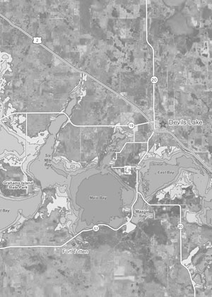 Devils Lake Area Map